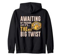 Awaiting My Package Like IT S The Next Big Twist Felpa con Cappuccio