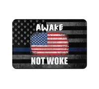 Awake Not Woke Tappeto Design Versatili Tapis D'Entrée Zerbini Di Benvenuto Per Casa Scale Corridoio 40x60Cm
