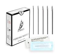 AWAKEN Aghi Americani Piercing Body Piercing Sterili Monouso Professionale per Naso Orecchio Ombelico lingua Tattoo Accessori 50 Pezzi 18G