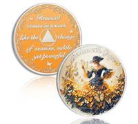 Awaken with Grace Sobriety Coin, Autumn Dance AA Coin - Clean AA chip e medaglione - Chip di recupero sobrio con bella dedica - Regali splendidamente sobrio per le donne - Si applica agli alcolisti