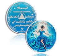 Awaken with Grace Sobriety Coin, Winter Dance AA Coin - Clean AA chip e medaglione - Chip di recupero sobrio con bella dedica - Regali splendidamente sobrio per le donne - Si applica agli alcolisti