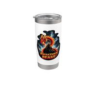Awakened Beast Cooler Drago sulla montagna Bicchiere termico in acciaio inox doppia parete