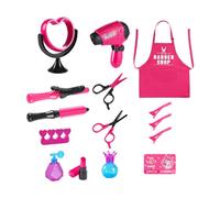 awakentti Set da salone di bellezza per ragazze, set per salone di bellezza per ragazze, sviluppa la coordinazione occhio-mano, per bambini, alla moda, da taglio, trucco, bomboniere, regalo di