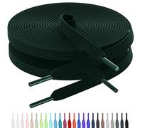 AWANGLOU Lacci piatti per scarpe da ginnastica, lacci per scarpe da ginnastica in 27 colori, diverse lunghezze, per scarpe da ginnastica all'aperto, corsa, arrampicata, sport, 24 Verde Nerastro, 59