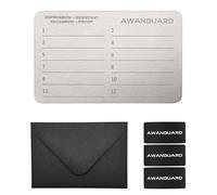 AWANGUARD Portafoglio in Acciaio - 1 x 24 Seed Phrase Metal Plates, Cold Bitcoin Wallet, Seed Phrase Storage, Crypto Steel Wallet, Compatible with and ALL Hardware & Software Wallets
