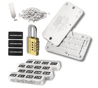 AWANGUARD Premiere Basic Plus - Portafogli in Acciaio Bitcoin, 24 x Seed Phrase Recovery Key Backup, Offline Crypto Key Wallet, Cold Seed Storage, Compatibile con Tutti i Portafogli BIP39