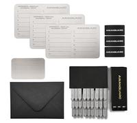 AWANGUARD Ultimate Basic - Portafogli Bitcoin Crypto Wallet, Piastra Metallica di Backup con 3x24 Frasi di Seed Phrase più Piastra di Test, Compatibile con TUTTI i Portafogli Crypto