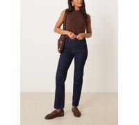 AWARE - Alice - Jeans dritti elasticizzati a vita alta risciacquo blu scuro W31