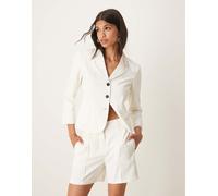 AWARE - Pantaloncini sartoriali bianchi in coordinato-Bianco 2XL