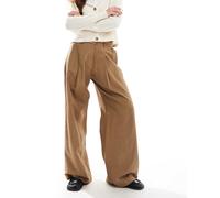 AWARE - Pantaloni dad sartoriali marrone caldo drappeggiati L
