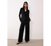 AWARE - Pantaloni sartoriali in jersey strutturato premium neri in coordinato-Nero S