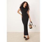 AWARE - Vestito lungo nero in jersey morbido M