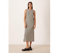 Aware - Vestito lungo senza maniche bianco e nero a righe XL