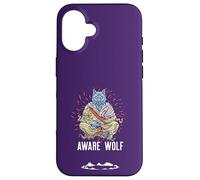 AWARE WOLF - Divertente gioco di parole per meditazione dei lupi Custodia per iPhone 16