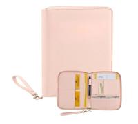 AWASG Organizer da viaggio per documenti di famiglia, custodia per passaporto, libretto delle vaccinazioni, custodia in ecopelle con molti scomparti, Colore: rosa., Einheitsgröße, Moderno