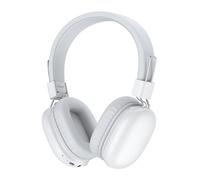 awatrue Cuffie Bluetooth Over Ear Bambini, Cuffie Wireless Bambini con Cable, 60 Ore di Riproduzione, 85/94dB Volume Limited, Pieghevoli Headphones Bluetooth 5.4 per Sport, Viaggio, Studio (Bianco)