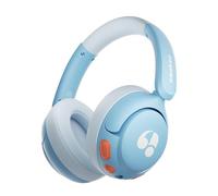 awatrue Cuffie Bluetooth per Bambini, Tasti Giganti & Microfono Integrato, Bluetooth 5.4 + Cavo AUX, Durata Della Batteria di 75 Ore, Limite di Volume di 85 dBA, per l'uso a Scuola/in Viaggio (Blu)