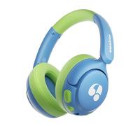awatrue Cuffie Bluetooth per Bambini, Tasti Giganti & Microfono Integrato, Bluetooth 5.4 + Cavo AUX, Durata Della Batteria di 75 Ore, per l'uso a Scuola/in Viaggio (Bleu Vert)