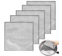 AWAVM 5 pezzi Stracci multiuso in filo metallico, canovaccio multifunzionale in filo antigraffio,stracci multiuso per lavare i piatti bagnati e asciutti per la pulizia dei piatti (bilayer)