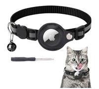 AWAVM Collare di gatto Airtag,Collare GPS Chat,Supporto per Apple Air Tag Riflettente con Fibbia di sicurezza Anti strozzamento per Gattino