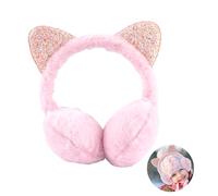 AWAVM Copriorecchie unicorno paraorecchie, pelliccia, ragazza, gatto, Earmuff, paraorecchie in peluche per donna, Rosa, Taglia unica