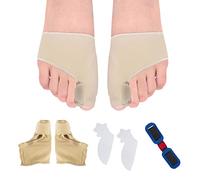AWAVM Kit di correzione alluce valgo, 3 pezzi de correction hallux valgus avec correcteur hallux valgus chaussettes orthopédiques pouce valgus jour et nuit séparateur d'orteils séparateur en silicone