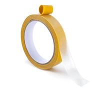 AWAVM Nastro biadesivo Heavy Duty Super Sticky Clear Carpet Tape Fabric Double Sided Tape Strong Wall Mounting Tape senza residuo con rete in fibra di vetro per ufficio scuola (10 m giallo)