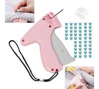 AWAVM Quick Clothing Fixer, mini macchina da cucire rapida per indumenti, connettore istantaneo per indumenti, pistola micro punto, viene fornito con 50 fibbie a orso e 12 aghi in plastica, per un