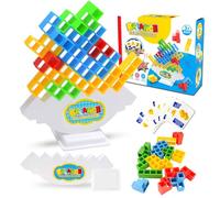 AWAVM Tetra Tower, Gioco di impilamento in Tetris, Blocchi di costruzione Tetris, Tetra Tower Balance Game, Balance Stacking Toys Building Blocks, Giochi Montessori per ragazzi e ragazze