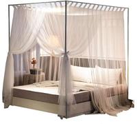 Telaio del Letto a baldacchino in Acciaio Inossidabile, zanzariera con Staffa per Letto Telaio a baldacchino per Letto Matrimoniale/Completo/Queen/California King/King Size Letto in 33mm