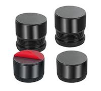 AWBEOT 4 Pezzi Rialzi per Mobili, Piedini per Mobili Regolabili, Autoadesive Alzata per Letto, in lega di alluminio, 2,7-4,0 cm Gambe Regolabili, per Divano, Letto, Tavolo, Sedia, Nero