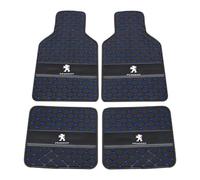 AWCYRHI 4 Pezzi Tappetini Auto, per Peugeot 208 GT-Line (2012-2019) Tappetini per Auto Personalizzati Antiscivolo ImpermeabileTappetino in Tutto Il Tempo Tappeti,Black Blue