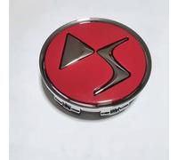AWCYRHI 4 Pezzi Tappi Coprimozzo, per DS3 DS4 DS5LS DS5 DS6 DS7 DS9 Auto Coprimozzi Coprimozzo Tappi del Centro della Ruota Emblem Sticker Tappi per Mozzo Ruota,Red