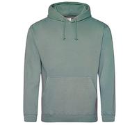 AWDis College Felpa con Cappuccio, Verde Polvere, 3XL Unisex-Adulto
