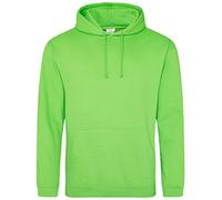 AWDis JH001MLIPM, Felpa con Cappuccio Uomo, Verde (Alien Green), Large