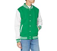 AWDis JH043MOXN/BURM, Giacca Uomo, Multicolore (Kelly Green/White), Large