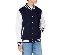 AWDis JH043MOXN/BURM, Giacca Uomo, Multicolore (Oxford Navy/White), Small
