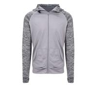 AWDIS JUST COOL felpa acetata CON CAPPUCCIO BICOLORE ELASTAN poliestere UOMO