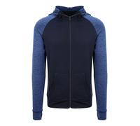 AWDIS JUST COOL felpa acetata CON CAPPUCCIO BICOLORE ELASTAN poliestere UOMO