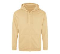 AWDIS JUST COOL felpa JH050 CON CAPPUCCIO ZIP interna GARZATA UOMO