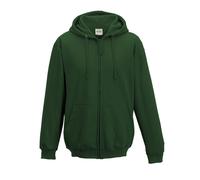 AWDIS JUST COOL felpa JH050 CON CAPPUCCIO ZIP interna GARZATA UOMO