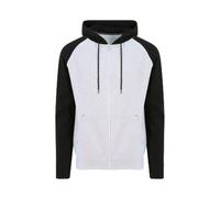 AWDis Just Hoods Felpa Due Colori con Cappuccio Uomo (PC3445)