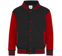 AWDis Kids Varsity Jacket - Ragazza ragazze Trendy American Letterman top baseba