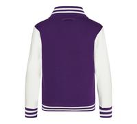 AWDis Kids Varsity Jacket - Ragazza ragazze Trendy American Letterman top baseba