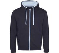 Awdis Varsity Felpa con Cappuccio e Zip Intera Uomo (PC6101)