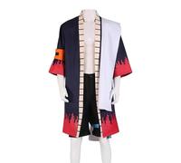 AWDOAJOI Costume cosplay Ace mantello pantaloncini, uniforme, per feste di Halloween, con cappello da cowboy (abbigliamento, S)