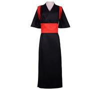 AWDOAJOI Costume cosplay anime Nara Temari nero da donna vestito vestito per Halloween party abiti (taglia M)