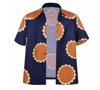 AWDOAJOI Costume Cosplay Anime Rufy Girasole Camicia Halloween Party Uniforme (XX-Large)