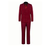 AWDOAJOI Costume cosplay Anime Sanji rosso vestito camicia pantaloni uniforme Halloween Party Suits, Rosso, S