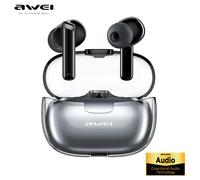 Awei T52pro Bluetooth 5.3 cuffie auricolari Wireless cuffie colorate con luce respiratoria In-Ear TWS cuffie da gioco cuffie DNS